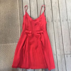 Vintage Betsey Johnson Red Mini Dress, bow detail